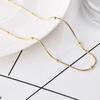 2021 High Quality Clavicle Blade Statement Women Gold Silver Color Stainless Steel Snake Choker Necklace Chain