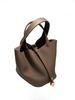 Genuine Leather Women's Bucket Bag - TOGO Cowhide Casual Fashion Handbag