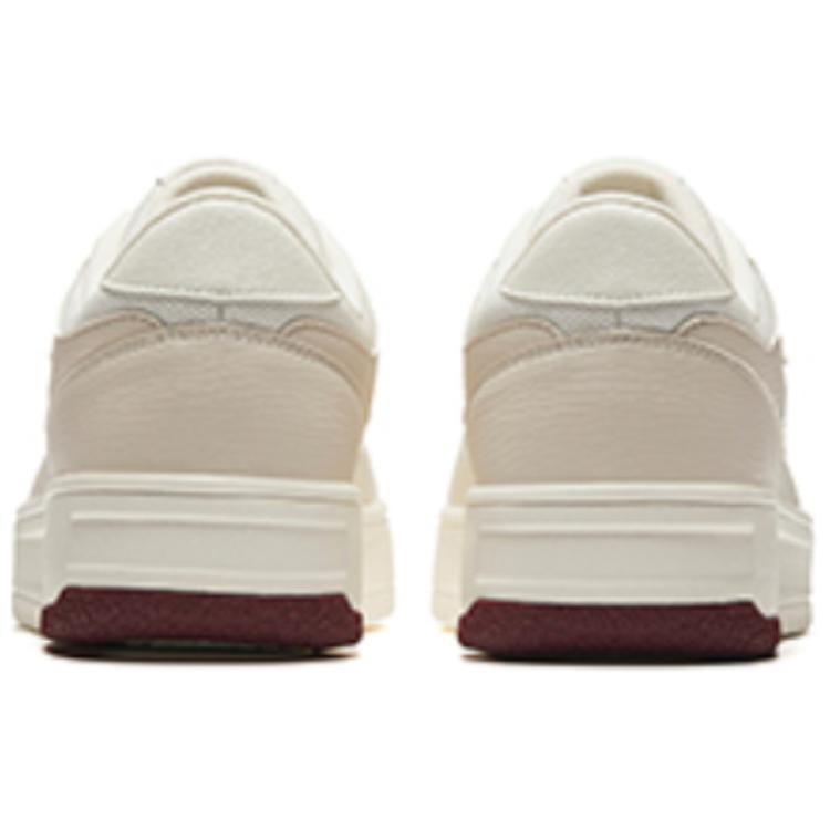 New ANTA Lightness Skateboard Shoes Men's Low Top Ivory White/Mud Gray 912438010-1