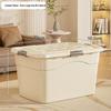 Extra Large Plastic Storage Box with Wheels for Toys, Snacks, Clothes - Thickened Container for Living Room & Bedroom