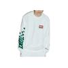 Nike Micro Logo Embroidered Letter Crew Neck Pullover Long Sleeve Sweatshirt Men Sweatshirt White FB7261-133