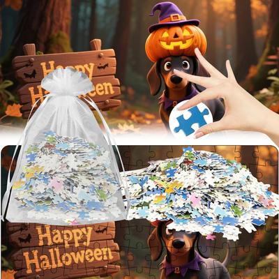 Cute Photos Of Halloween Puzzles, Puzzles, Family Education Games, Family Decoration Paintings.