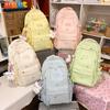 Schoolbag Dopamine Color Scheme Backpack Large Capacity Student Bag Fresh and Sweet Student Bag Fashion Simple Backpack