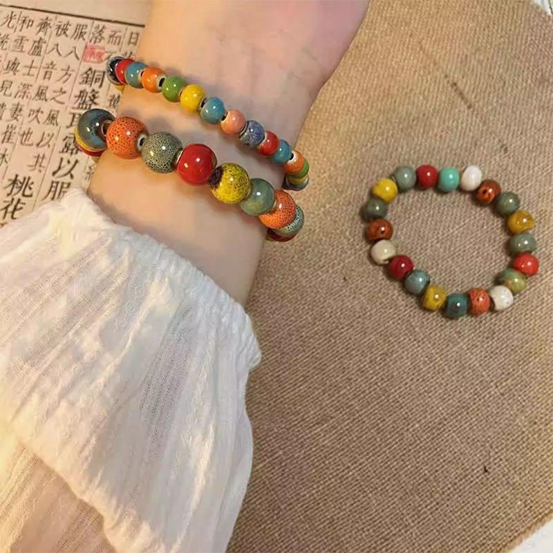 Boho Ceramic Beaded Bracelet Bracelets For Women Men Friendship Bracelet Creative Jewelry Gifts