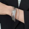 6Pcs/7Pcs Europe American Style Wide Open Bangle Set Gold Silver Exaggerated Bracelet  Decoration