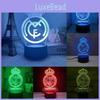 Led Wekity 3d Night Light Illusion Lamp 16 Colour Change Decor Lamp Gifts Kids