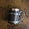 Vintage Viking-Inspired Stainless Steel Mug – Reusable, Multipurpose Drinkware with Nordic Plaid Pattern, Perfect Gift for All S