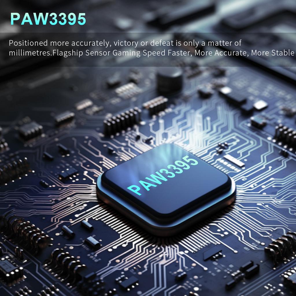 X6 Dual-Mode Wireless 26000DPI Mäuse PAW3395 Sensor Leichte Gaming-Mäuse mit 6 Tasten