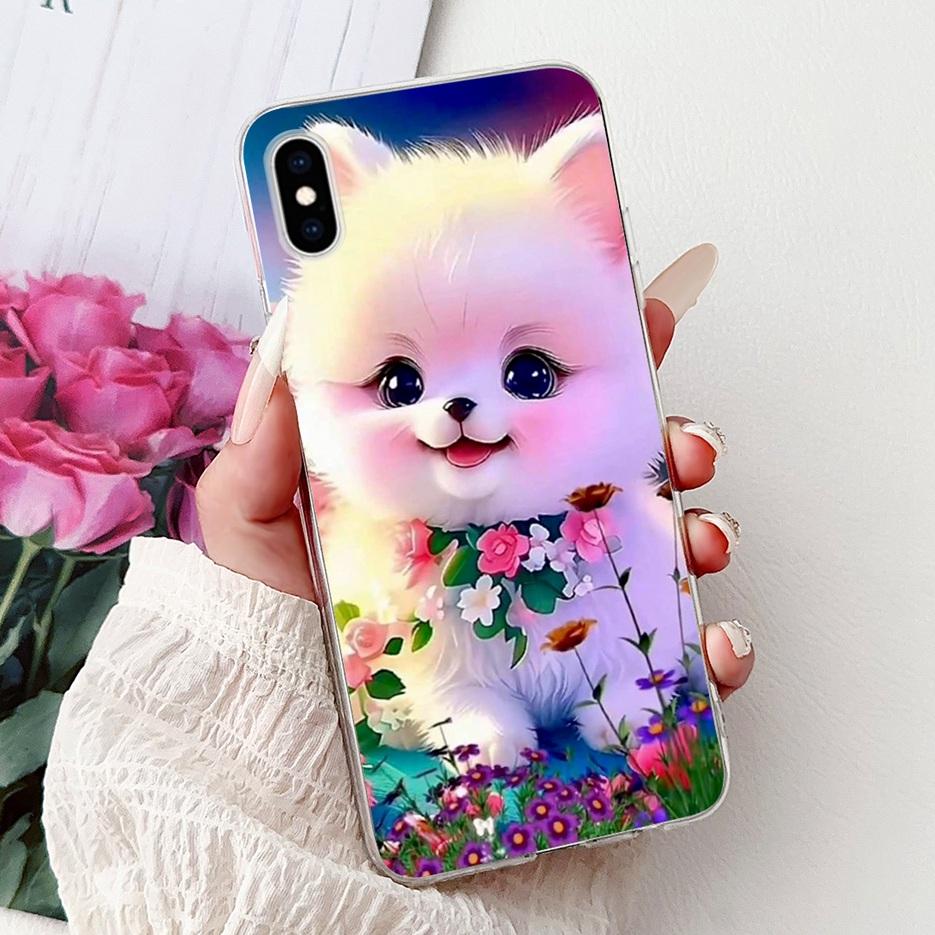 For Apple iPhone X XR XS Max Case Colorful Flowers Butterfly Painted Cover Soft Slim Phone Case For iPhone XS Max iPhoneX Bumper