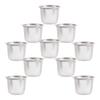 10 Pezzi Colino da Tè a Maglia Fine Filtro Metallico in Acciaio Inossidabile Infusore per Tè Comodo per Infusione Foglie Sfuse Infusore per Teiera