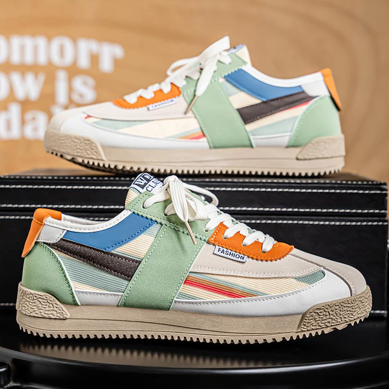 Herren Atmungsaktive Flachboden Sportschuhe Paar Freizeitschuhe Tennisschuhe Klassische Laufschuhe Schnürschuhe Weiche Sohle Walking Schuhe