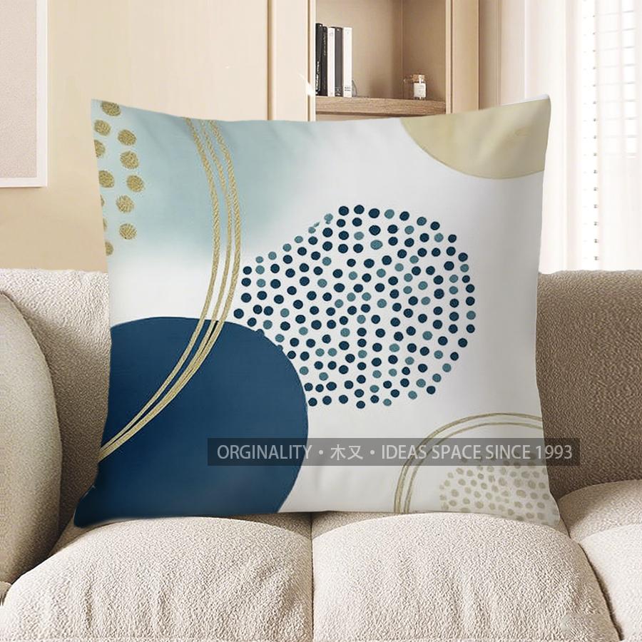 Home Decor Modern Geometric Dots Pattern Throw Pillow Pattern Cushion Cover Suitable For Sofa Bedroom Car Pillow Cover 40x40cm