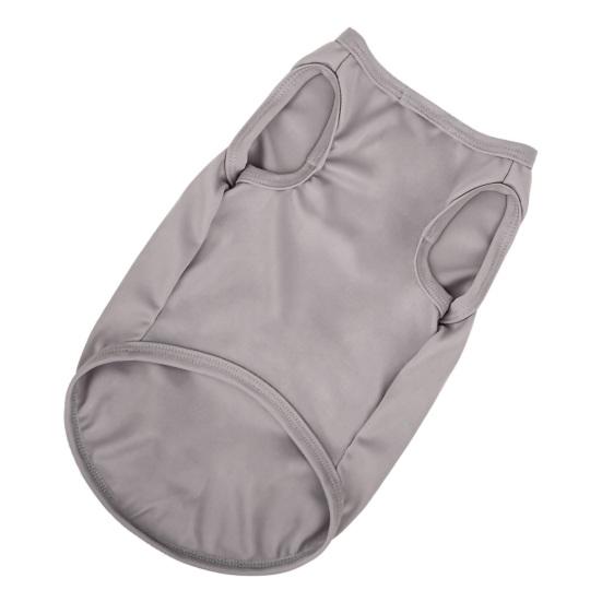 Dog Vest Solid Color Round Neck Elastic Cotton T-shirt Summer Pet Clothes Puppy Costume
