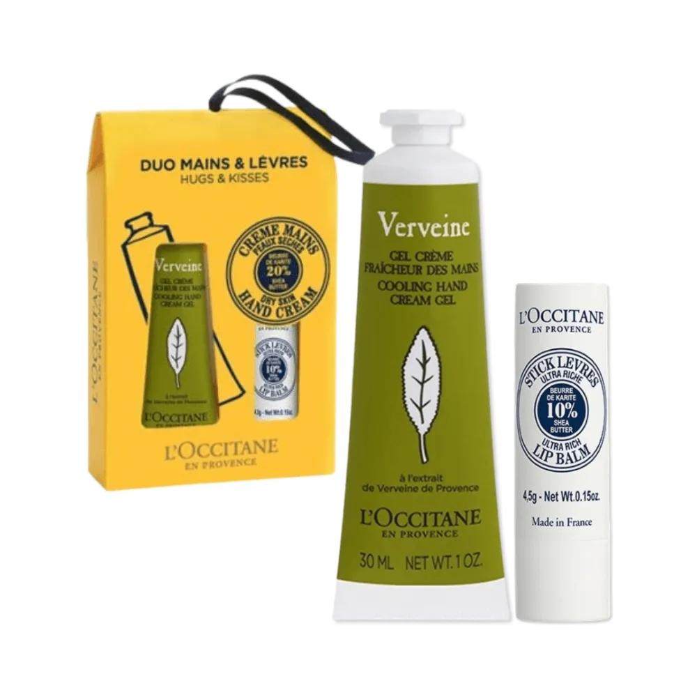 

L OCCITANE Gift Set Verbena Hand Cream Shea Butter Lip Balm Duo
