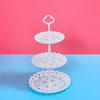 Three-Layer Fruit Plate Dry Fruit Plate Candy Plate Light Luxury Style Tray Dessert Table Decoration Arrangement Plastic Shelf