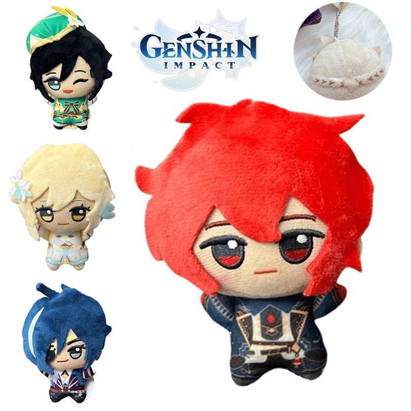 Genshin Impact Plush Doll Pendant Venti Lumine Soft Stuffed Keychain Gift