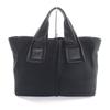 Great kawa-kawa Tote Bag WET Leather handle black leather Women Used