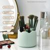Dust-proof Rotatable Makeup Brush Box Detachable Desktop Makeup Organizer  Jewelry Container