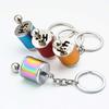 Simulation Car Manual Six-Speed Shift Gear Metal Keychain Pendant Fun Decompression Toy Auto Interior Decor Accessory