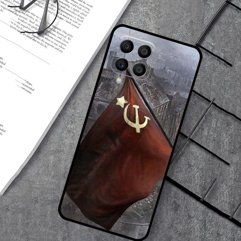 

USSR Flag Soviet Union Case For Samsung Galaxy M35 M21 M12 M13 M14 M15 M06 M16 M36 M56 M31 M53 M32 M52 M55 M34 M54 Samsung M34 5G