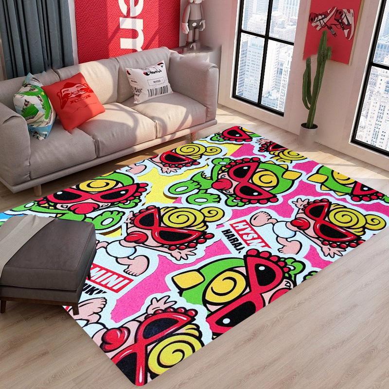 Japan Fashion H-hysteric Mini Carpet Floor Mat Bathroom Kid Room Bedroom Decoration Balcony Anti-Slip Doormat Living Room Rugs