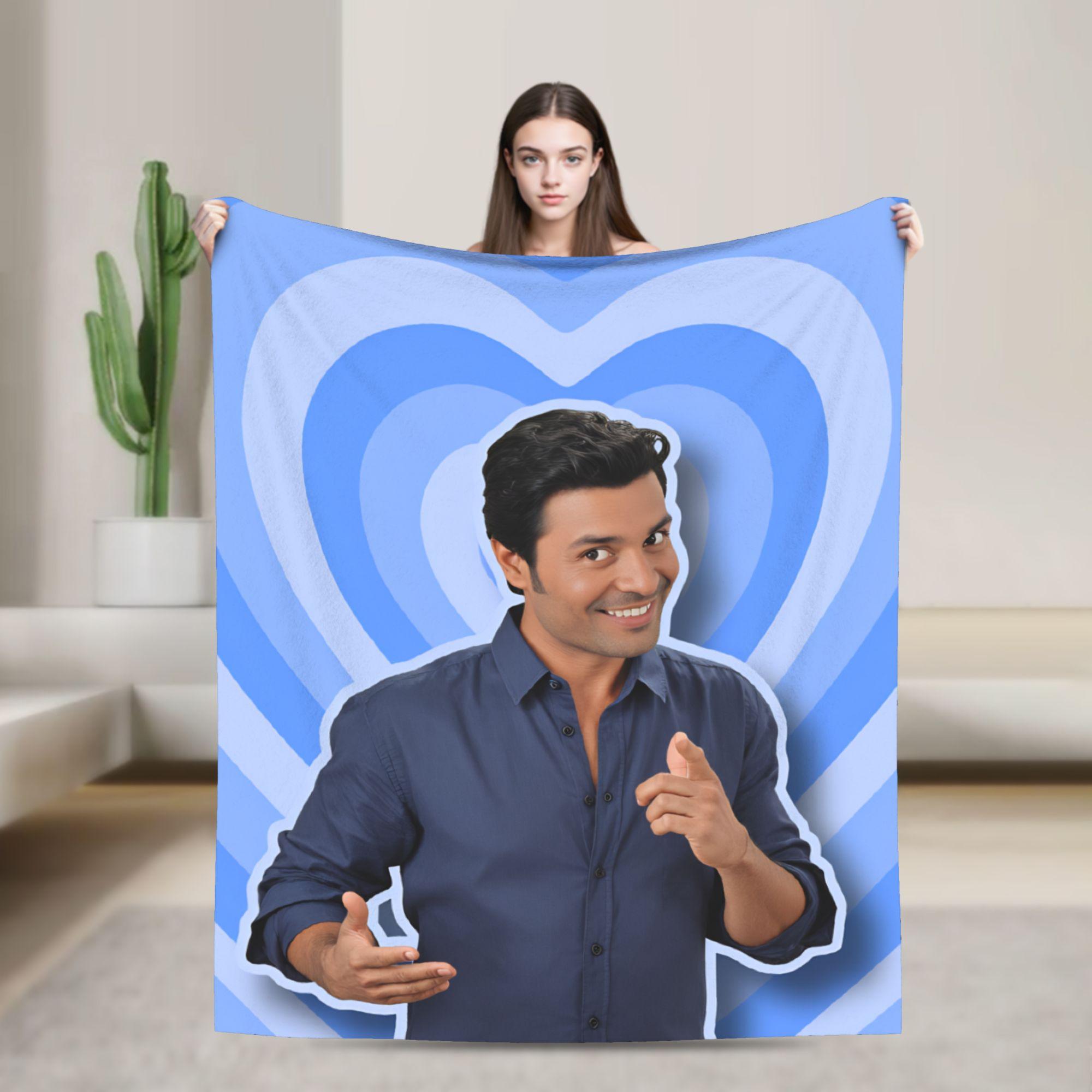 

Chayanne Singer Warm Soft Blanket Camping Plush Throw Blanket Funny Outdoor Flannel Bedspread Sofa Bed Cover 75x90cm