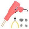50W Car Bumper Repair Welder Kit Plastic Welding Machine with Plier Staples Red for Cars Motorcycles