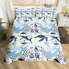 Erosebridal Kids Camping Bedding Set Twin Size Happy Camping Comforter Cover for Boys Girls Western Rustic Farmhouse Style Duvet Cover Vinta