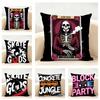 Hip-Hop Fashion Brand Graffiti Pattern Art Cushion Cover Linen Pillowcase Soft For Sofa Bed Home Room Decor