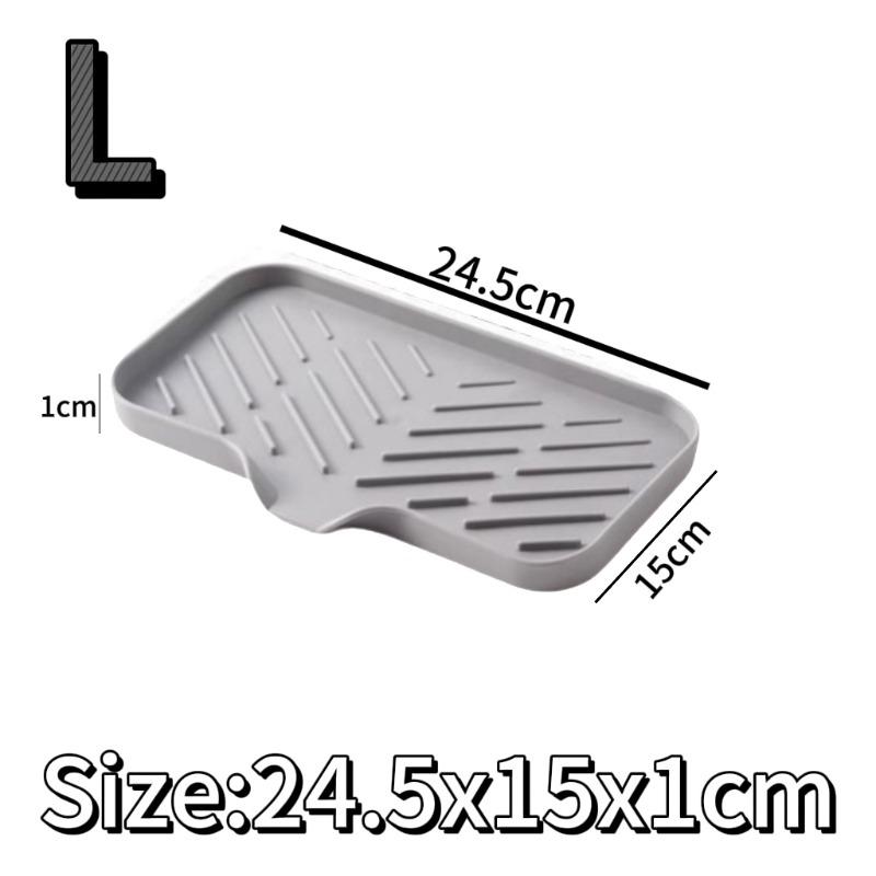 1/2/3/4pcs Kitchen Soap Tray, Sponge Holder Sink Organizer, Soap Holder for Bathroom Kitchen Counter/Soap Bottles