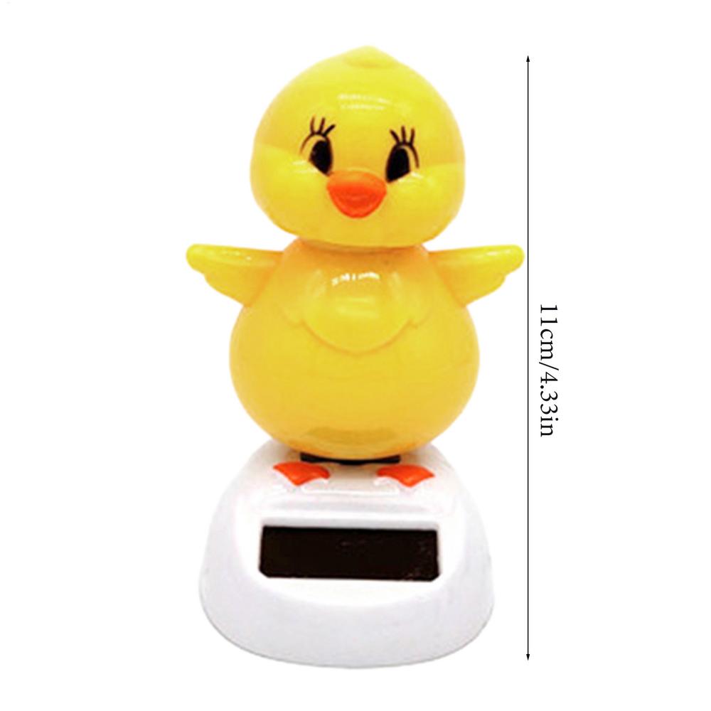 

Novelty Funny Solar Dancing Chick Toys Creative Fun Swinging Chick Toys Car Decorations Desktop Ornaments Car Interior жёлтый