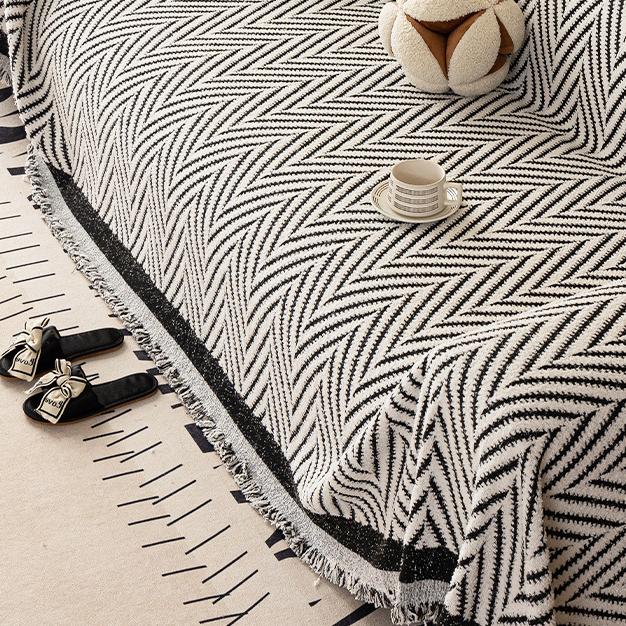 Chenille Sofa Throw Cover - Non-Slip Slipcover for Armchair, Loveseat, 3-Seater, 4-Seater, and Sectional Sofas for Home, Office, and Living Room Decor