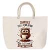 Beach Bag - PLANETEE - Chantale - Rope Handle - Large Size - Cotton Owl Pattern