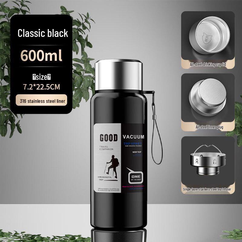 Smart Insulated Stainless Steel Water Bottle with Tea Infuser
