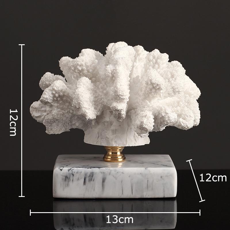 

Simulated Coral Landscape Handicrafts Desk Decoration Ornaments Creative White Coral Sculpture Modern Room Aesthetics Decor