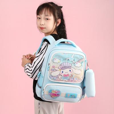 Mochila escolar para meninas e alunos do ensino primário Nova para meninas Proteção da coluna para reduzir o peso nas crianças