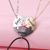 2/3pcs Friendship Necklaces for Women Girls Kawaii Best Friends Mom Daughter Pendant Chain BFF Jewelry Accessories Gifts