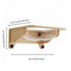 Wall-Mounted Cat Bed with Transparent Capsule Space-Saving Window Perch