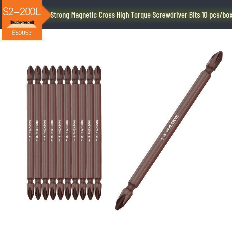 Magnetic Phillips Electric Screwdriver Bit Set with Extended Heads