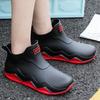 Water Shoes Short Tube Couple Rain Shoes Men's Low-top Outer Wear Thick-soled Shallow Mouth Non-slip Rubber Shoes Men and Women
