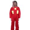Red Beekeeping Protective Suit with Double Zipper Breathable Bee Suits Accessory for BeekeeperXXL