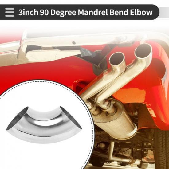 90 Degree Mandrel Bend Elbow 3  inch OD Thickness 15mm 201 Stainless Steel new