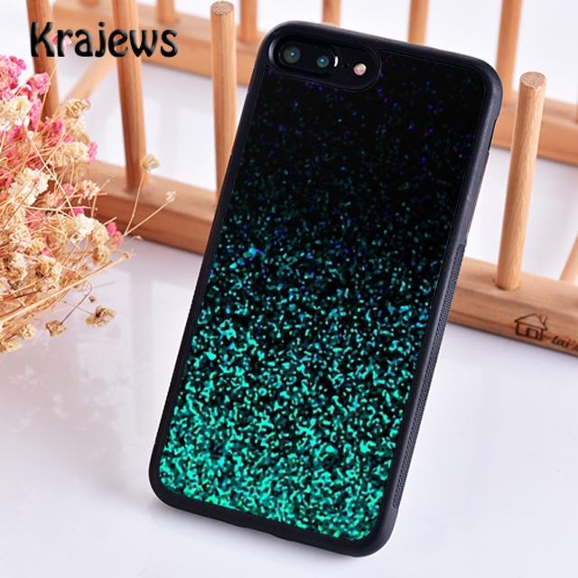 Krajews Mint Glitter pattern Phone Case Cover For iPhone 17 Air 16 15 14 plus 12 13 pro max coque Shell Fundas