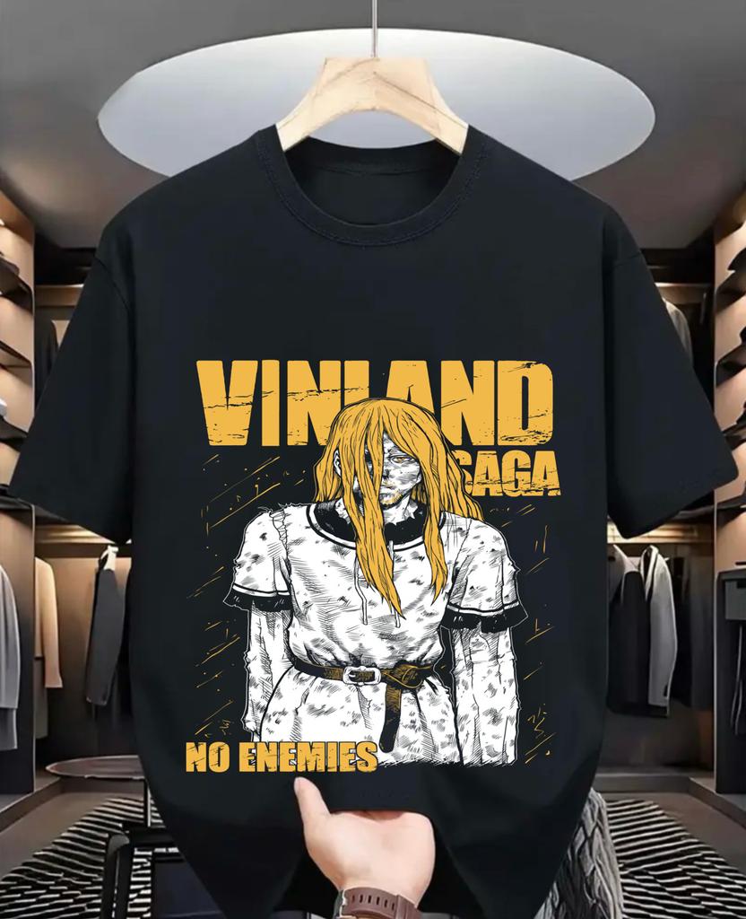 Vinland Saga Shirt,Thorfinn Shirt, Vinland,Askeladd,Manga Black Shirt,All Size