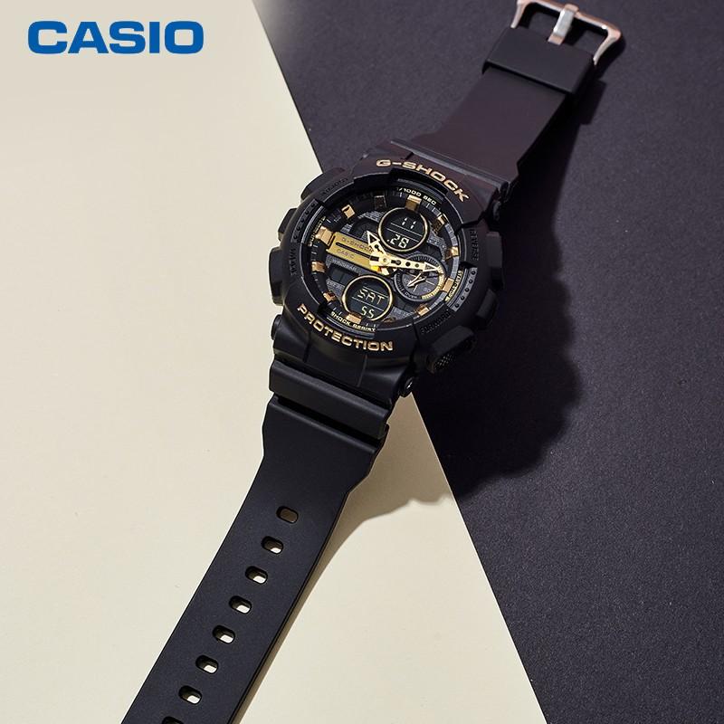 CASIO Women's Liquid Crystal/Analog Dual Display Series Black Watch GMA-S140M-1APRD