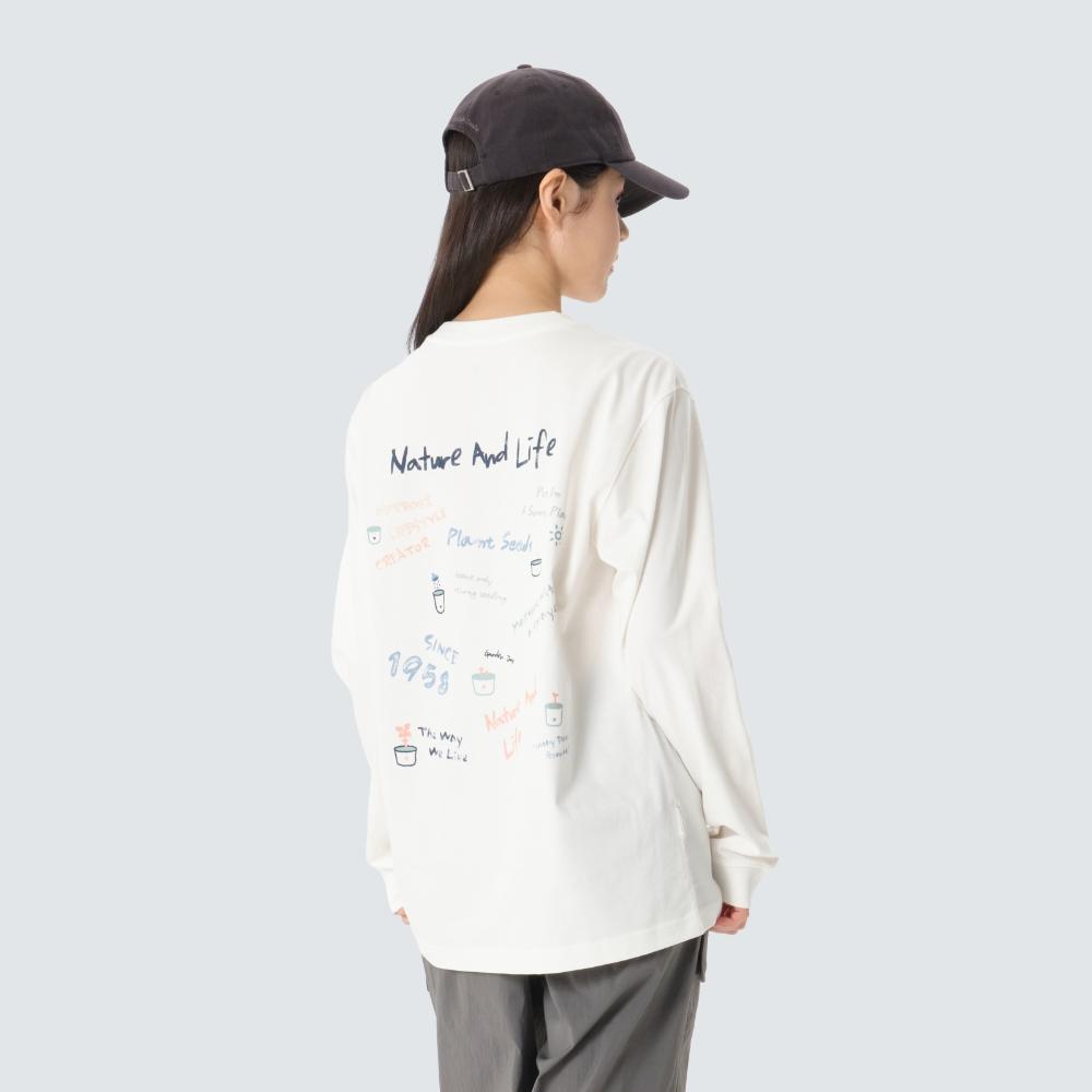 [Snowpeak] Aerocool Crayon Long Sleeve T-shirt Off White (S26SUFTL74)