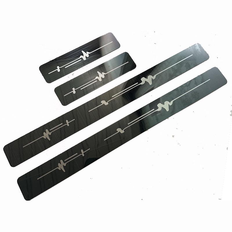 Universal Ultra-Thin Lightning Car Door Sill Protector – Anti-Step Sticker Bumper Strip