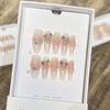 Pura Armatura da Indossare a Mano Manicure di Lusso Farfalla French Flash Polvere di Zircone Diamante