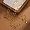 Women's Bracelets 18k PVD Gold Plated Stainless Steel Chain Minimalist Bracelet Waterproof Jewelry