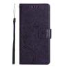 For Motorola Moto G (2026) 5G Leather Wallet Case Butterfly Flower Imprinted Phone Cover with Strap